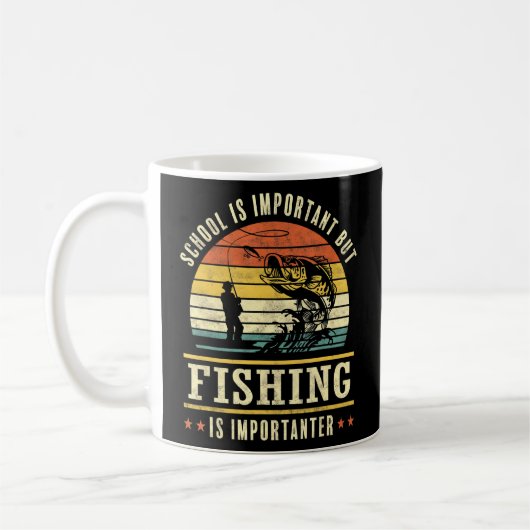 Mug La pêche amusante est important pêcheur (Gauche)