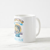 Mug La pêche arrive. Le whisky aide! (Devant droit)
