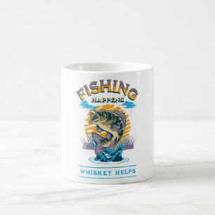Mug La pêche arrive. Le whisky aide!