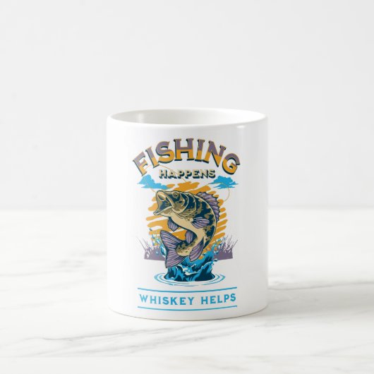 Mug La pêche arrive. Le whisky aide! (Centre)
