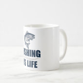 Mug La pêche, c'est la vie (Devant droit)