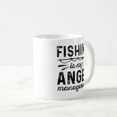 Mug La pêche est ma gestion de la colère (Devant droit)