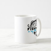 Mug La pêche est ma thérapie (Devant droit)