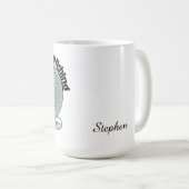 Mug La pêche est ma véritable dépendance (Devant droit)