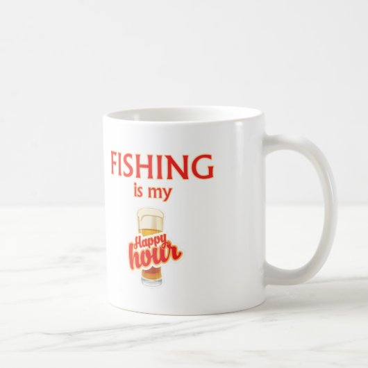 Mug La Pêche Est Mon Heureuse Heure (Droite)