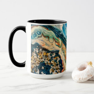 Mug La peinture abstraite de la glace et du poisson