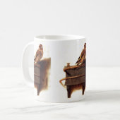 Mug La peinture Goldfinch de Carel Fabritius (Devant gauche)