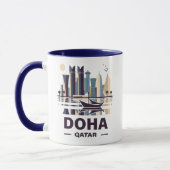 Mug La péninsule de Doha Qatar (Gauche)