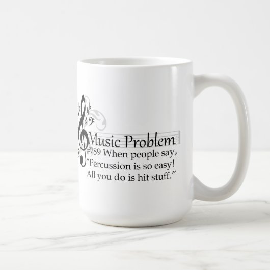 Mug La "percussion est si facile ! Tout que vous (Droite)