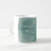 Mug La perfection est dans le processus, option 3 (Devant gauche)