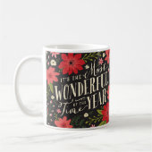 Mug La période la plus merveilleuse de l'année Fête Fl (Gauche)