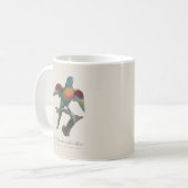 Mug La Perruche une face bleue (Devant gauche)