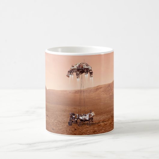 Mug La Persévérance Arrive En Toute Sécurité Sur Mars. (Centre)