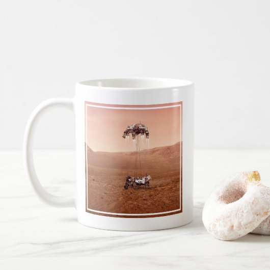 Mug La Persévérance Arrive En Toute Sécurité Sur Mars. (Avec donut)