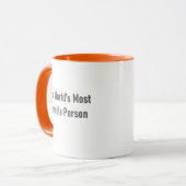 Mug La personne la plus humble du monde (Devant gauche)