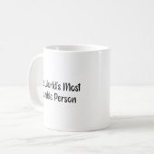 Mug La personne la plus humble du monde (Devant gauche)