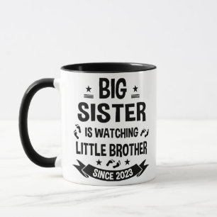 Mug La petite soeur s'occupe du grand frère à