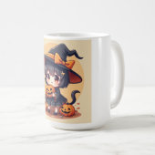 Mug La petite sorcière d'Halloween (Devant droit)
