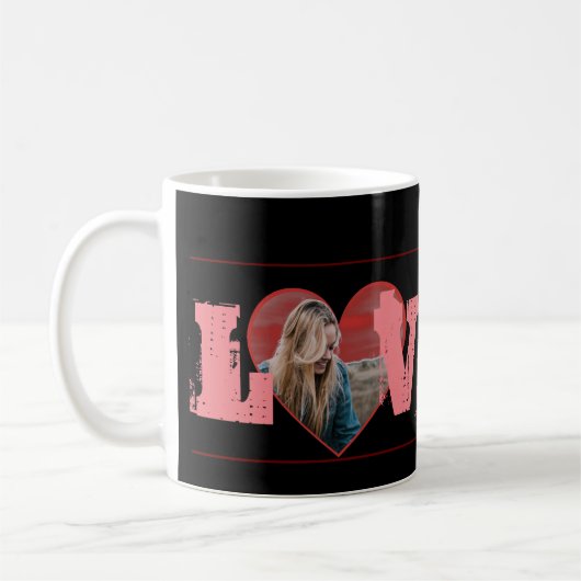 Mug La photo personnelle de Valentine sur mesure vous  (Gauche)