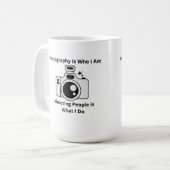 Mug La photographie est ce que je suis sur un (Devant gauche)