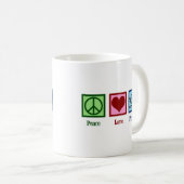 Mug La physique de l'amour de la paix (Devant droit)
