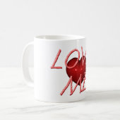Mug La PIÈCE EN T m'aiment (Devant gauche)