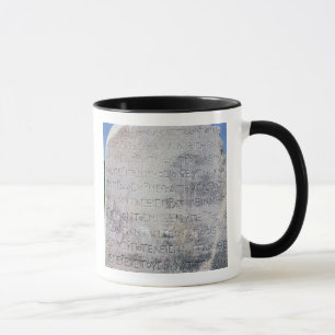 Mug La pierre hellénistique d'épigraphe, a trouvé d