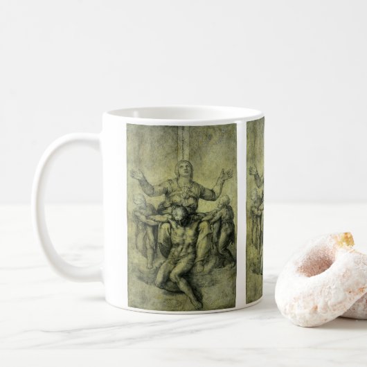 Mug La Pieta de Michelangelo pour Vittoria Colonna (Avec donut)