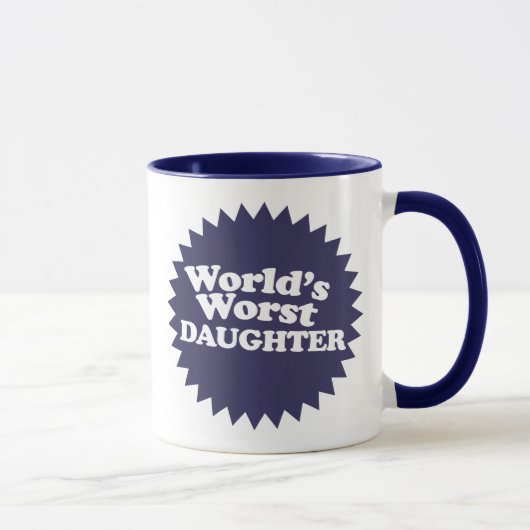 Mug La pire fille du monde (Droite)