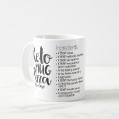 Mug La pizza à la crème KETO (Devant gauche)