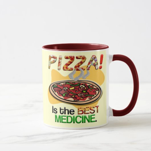 Mug La pizza est la meilleure médecine (Droite)