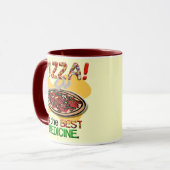 Mug La pizza est la meilleure médecine (Devant gauche)