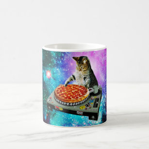 Mug La pizza Space dj cat