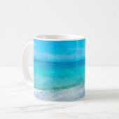 Mug La plage côtière dans le bleu turquoise d'Aqua Tur (Devant gauche)