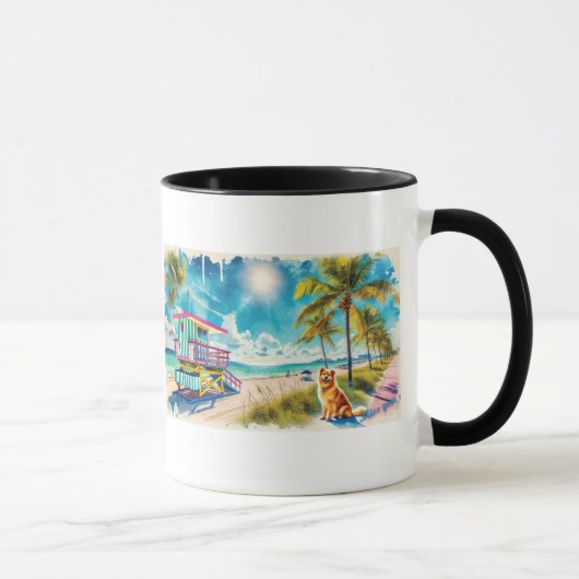Mug La plage de Miami (Droite)
