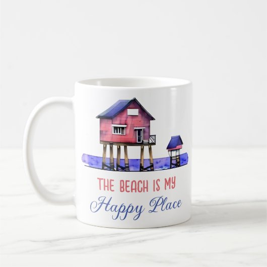 Mug La plage est mon endroit heureux (Gauche)