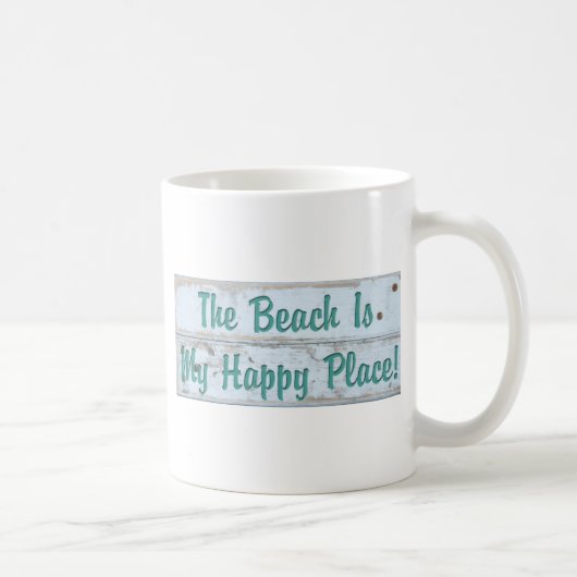 Mug La plage est mon endroit heureux (Droite)