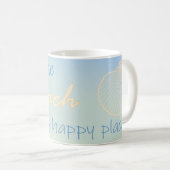 Mug La plage est mon endroit heureux (Devant droit)