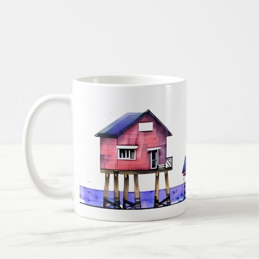 Mug La plage est mon endroit heureux (Gauche)