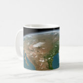 Mug La Planète Panoramique Terre Et Les Etats-Unis. (Devant gauche)