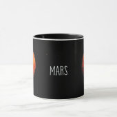 Mug La planète rouge : Aquarelle de Mars (Centre)