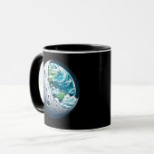 Mug La planète Terre et sa lune : Merveille céleste (Devant gauche)