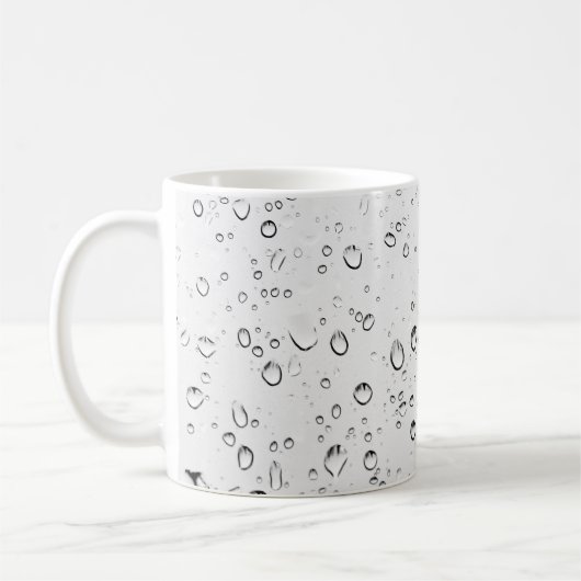 Mug La pluie goutte des gouttelettes humides pluvieuse (Gauche)