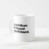 Mug La plus grande déception de mon père républicain (Devant gauche)
