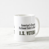 Mug La plus grande dette nationale de l'Amérique enver (Devant droit)