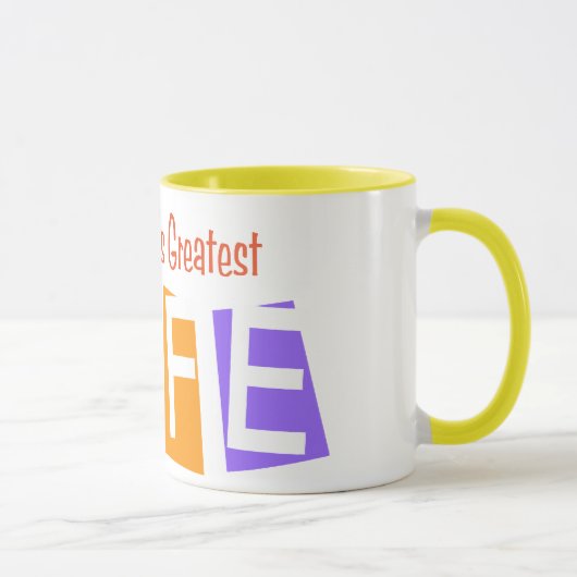 Mug La plus grande épouse du rétro monde (Droite)