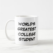 Mug "La plus grande étudiante universitaire du mon (Gauche)