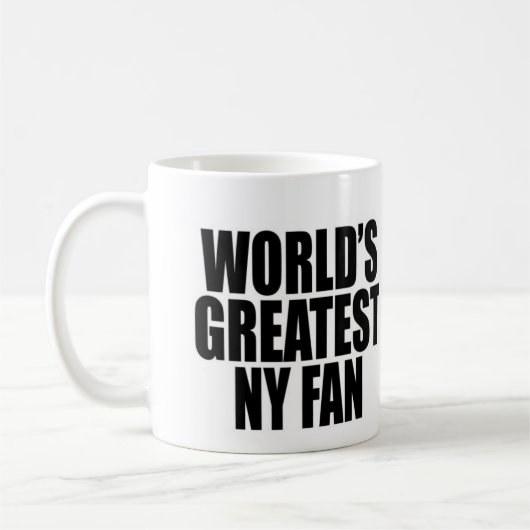 Mug La plus grande fan de New York du monde (Gauche)