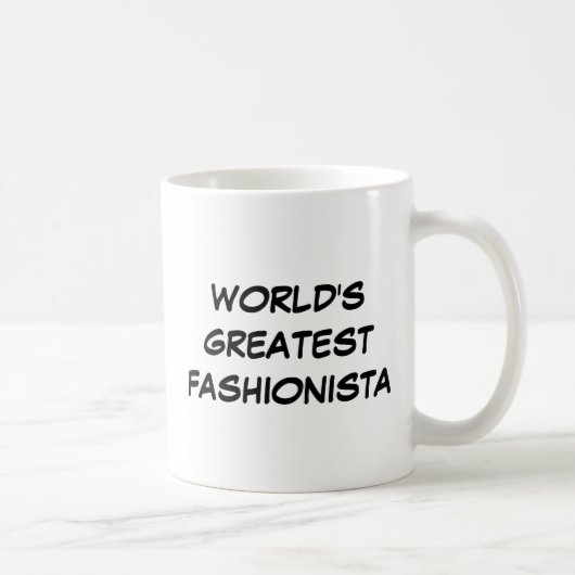 Mug "La plus grande fashionista du monde" (Droite)