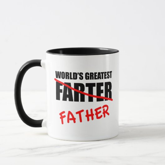 Mug La plus grande Fête des pères amusante du monde (Gauche)